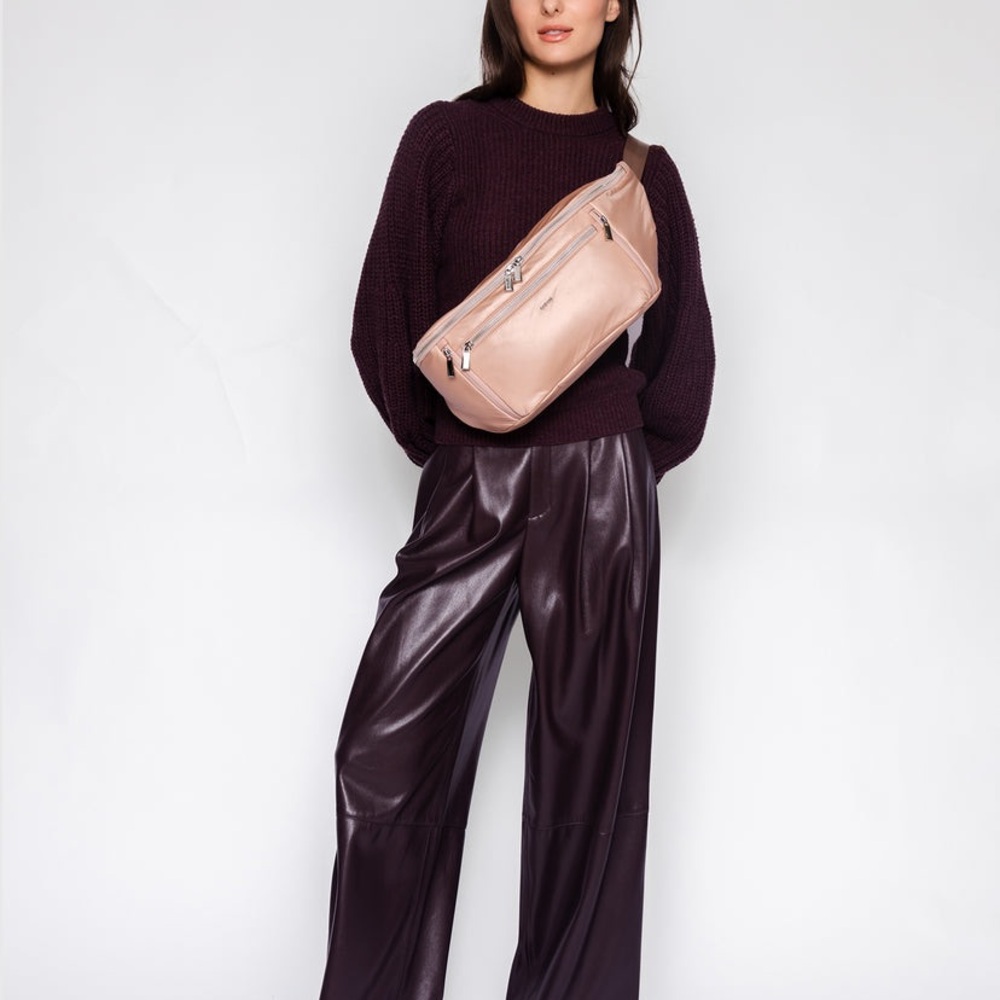 NWT Free People x Caraa Large Blush Pink Sling Bag - Picture 2 of 12